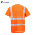 Oi Vis Tradicional Longo / Manga Curta Polo T-shirt Respirável Segurança Workwear